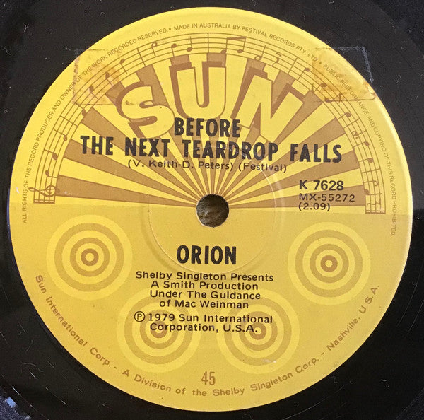 Orion (23) : Washing Machine  (7", Single)