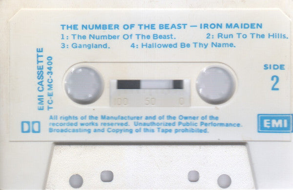 Iron Maiden : The Number Of The Beast (Cass, Album)