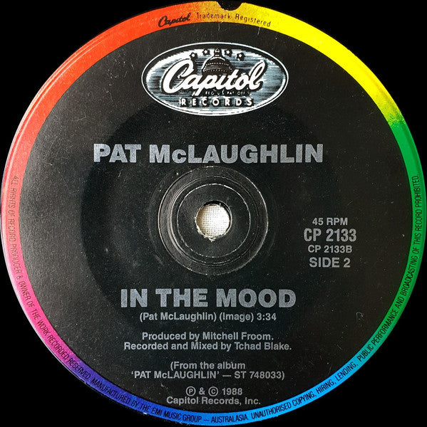 Pat McLaughlin : Without A Melody (7", Single)