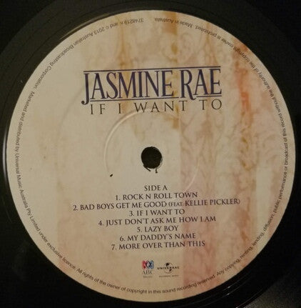 Jasmine Rae : If I Want To (LP, Album)