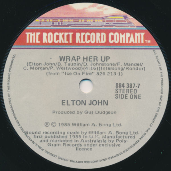 Elton John : Wrap Her Up (7&quot;, Single)