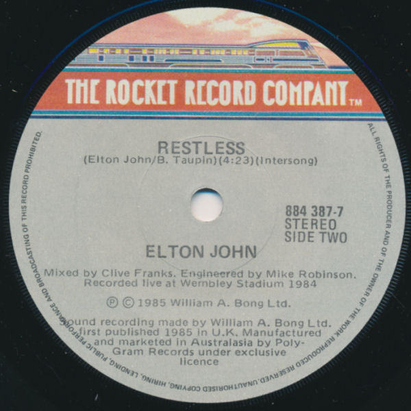Elton John : Wrap Her Up (7", Single)
