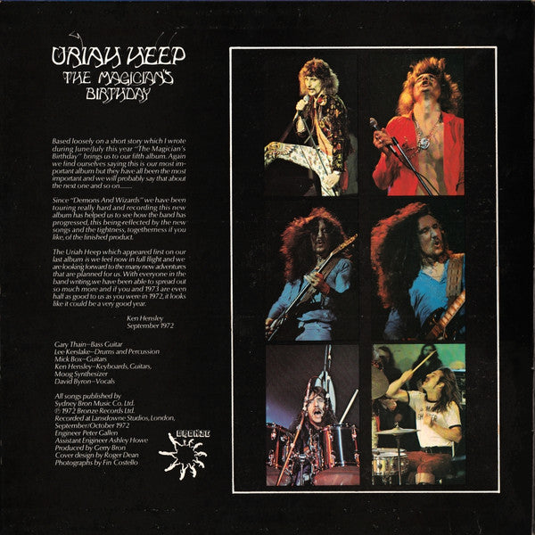 Uriah Heep : The Magician's Birthday (LP, Album, Gat)