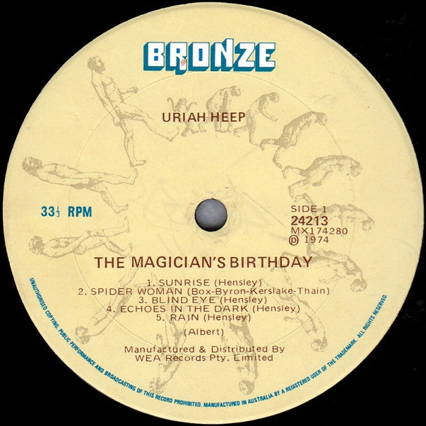 Uriah Heep : The Magician's Birthday (LP, Album, Gat)