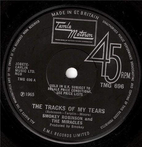 The Miracles : The Tracks Of My Tears (7&quot;, Single, Sol)