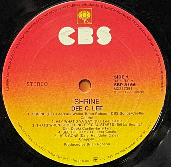 Dee C. Lee : Shrine (LP, Album)