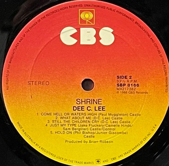 Dee C. Lee : Shrine (LP, Album)