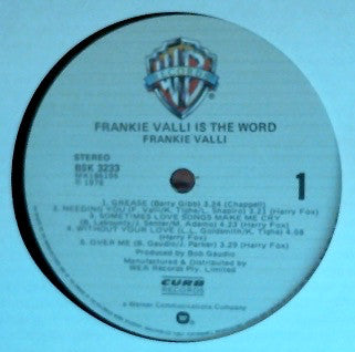 Frankie Valli : ...Is The Word (LP, Album)