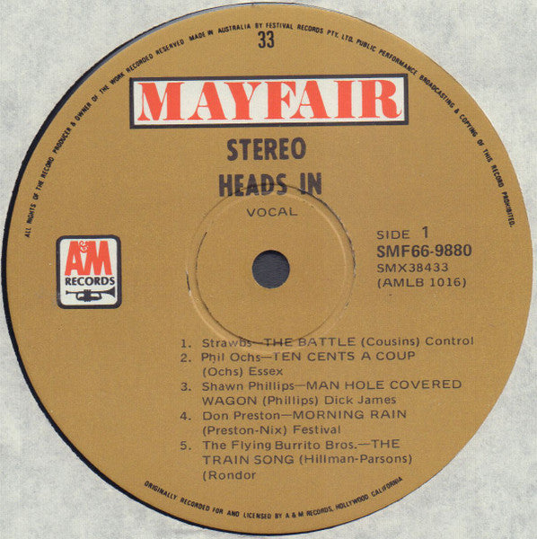 Various : Heads In (LP, Comp, Smplr)