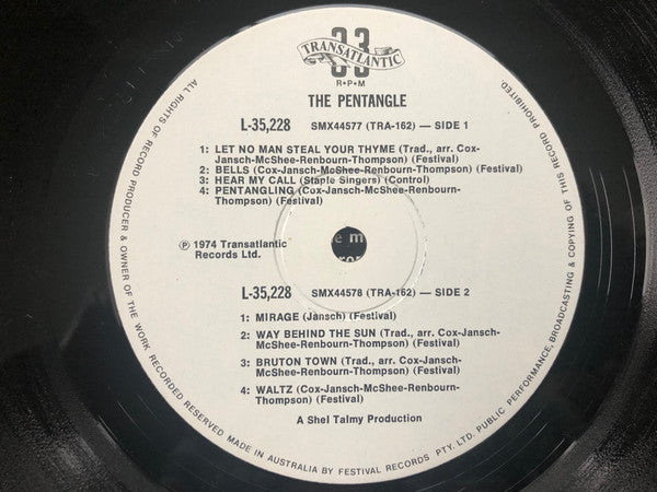 Pentangle : The Pentangle (LP, Album, RE)