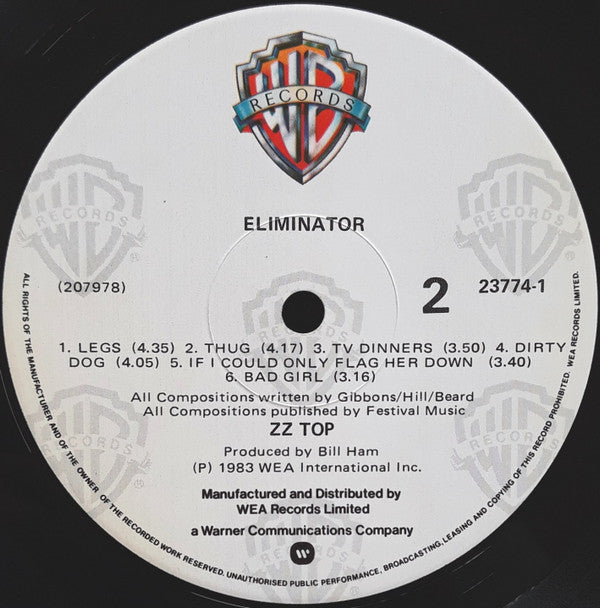 ZZ Top : Eliminator (LP, Album)