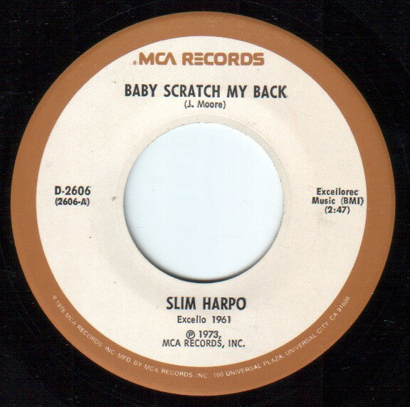 Slim Harpo : Baby Scratch My Back (7&quot;, Single, RP)