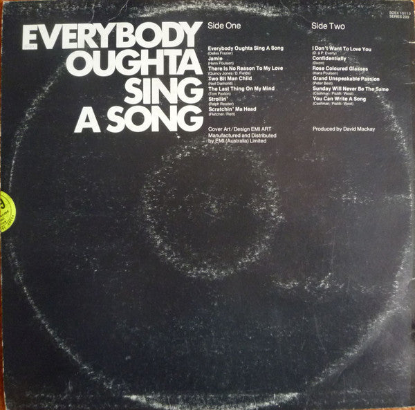 John Farnham : Everybody Oughta Sing A Song (LP, Album, RE)