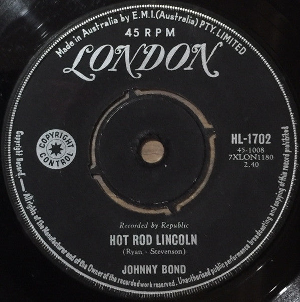 Johnny Bond : Hot Rod Lincoln (7", Single)