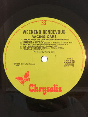 Racing Cars : Weekend Rendezvous (LP, Album)