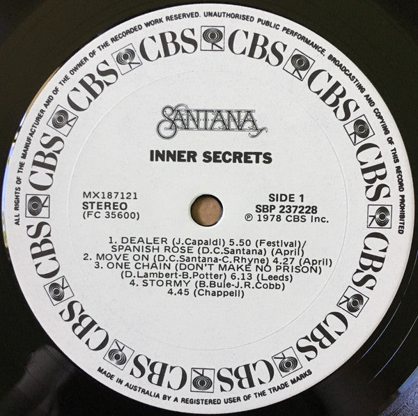 Santana : Inner Secrets (LP, Album)