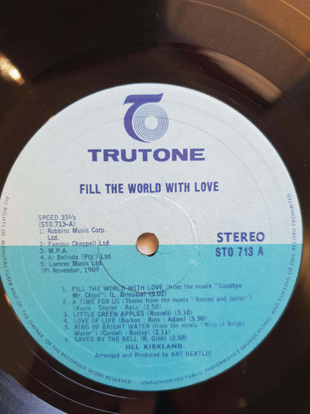 Jill Kirkland : Fill The World With Love (LP, Album)