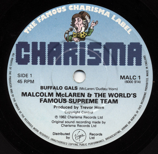 Malcolm McLaren &amp; World&#39;s Famous Supreme Team : Buffalo Gals (7&quot;, Single, RE, Blu)