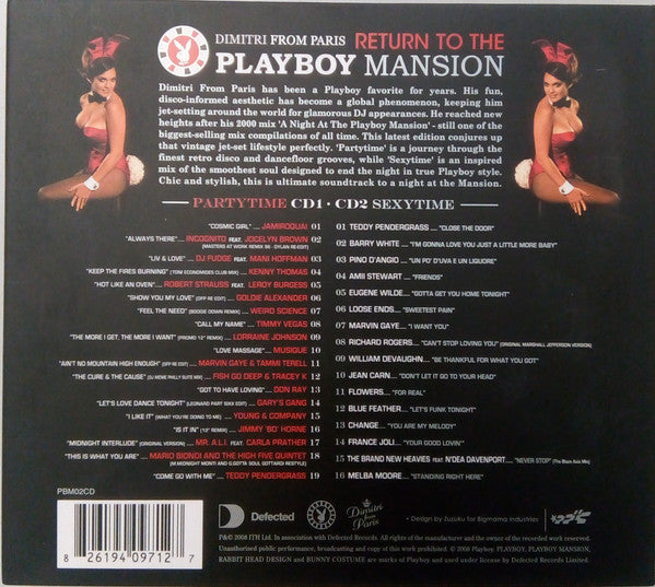 Dimitri From Paris : Return To The Playboy Mansion (2xCD, Mixed, Dig)