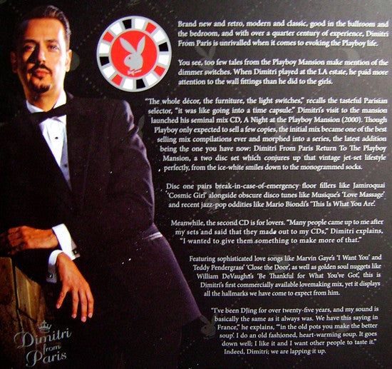 Dimitri From Paris : Return To The Playboy Mansion (2xCD, Mixed, Dig)