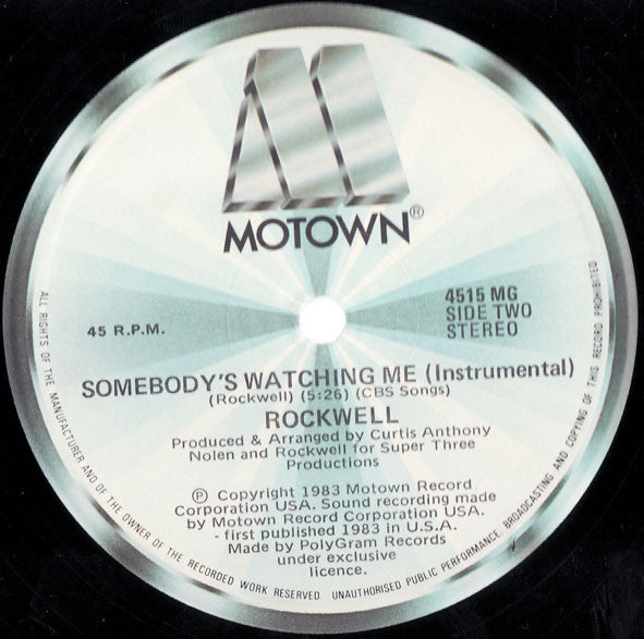 Rockwell : Somebody's Watching Me (12")