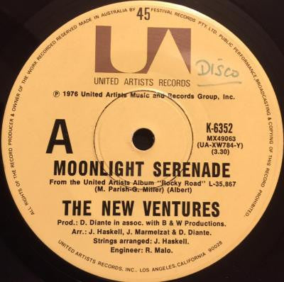 The Ventures : Moonlight Serenade (7&quot;, Single)