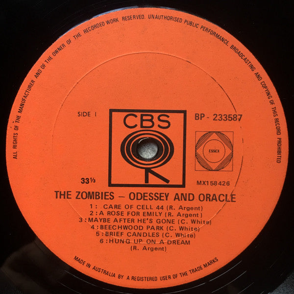 The Zombies : Odessey And Oracle (LP, Album, Mono)