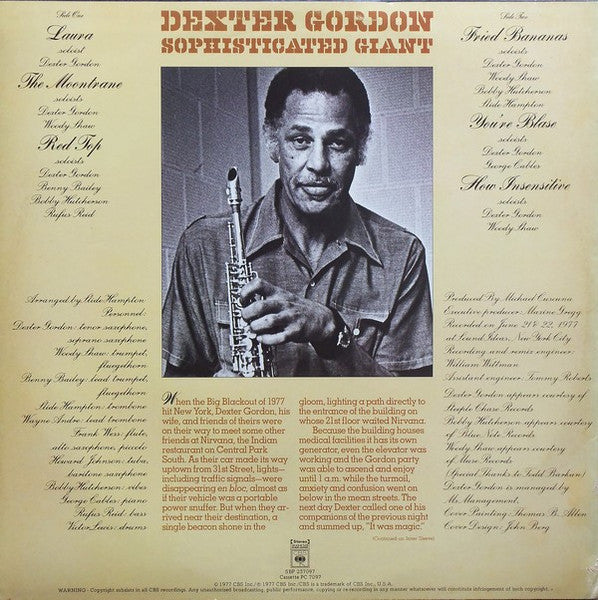 Dexter Gordon : Sophisticated Giant (LP, Album)