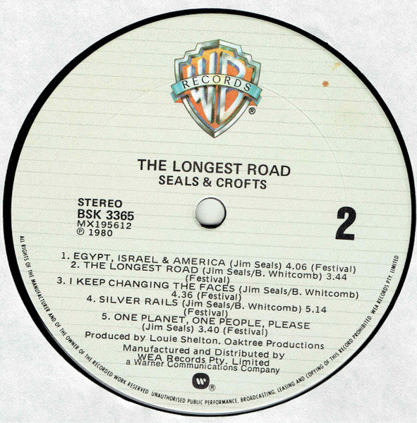 Seals & Crofts : The Longest Road (LP, Album)