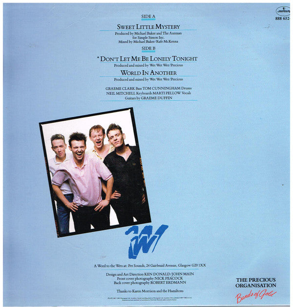 Wet Wet Wet : Sweet Little Mystery (12", Single)