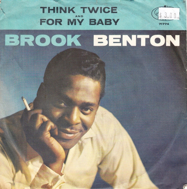 Brook Benton : Think Twice / For My Baby (7&quot;, Single)