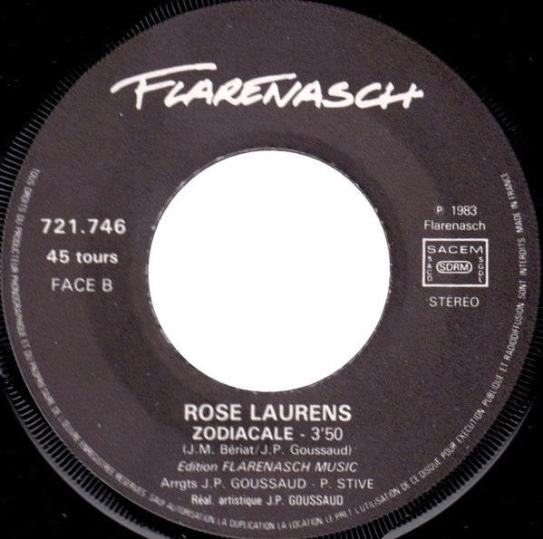 Rose Laurens : Vivre (7", Single)
