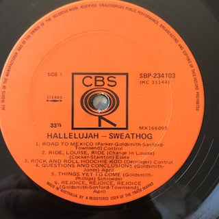 Sweathog : Hallelujah (LP, Album)