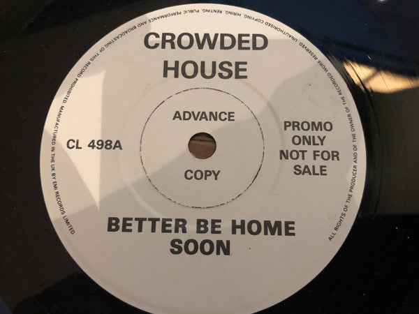 Crowded House : Better Be Home Soon (7", Single, Promo)