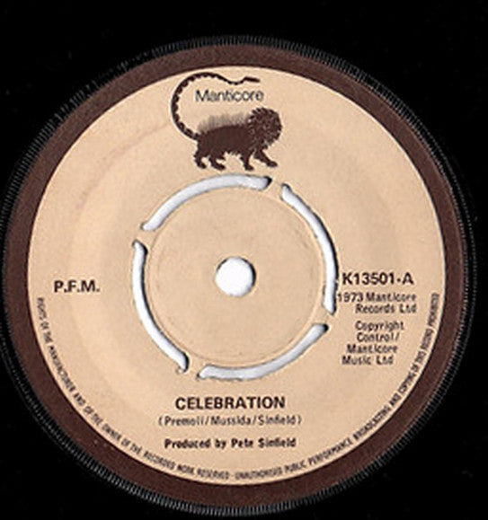 P.F.M.* : Celebration (7", Single, 4 P)