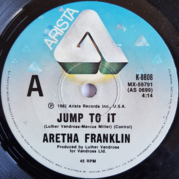 Aretha Franklin : Jump To It (7&quot;, Single)