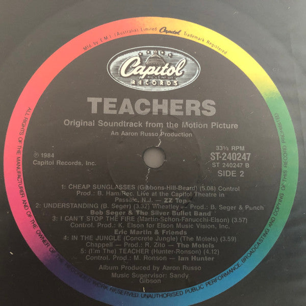 Various : Original Soundtrack From The Motion Picture "Teachers" (LP, Comp)