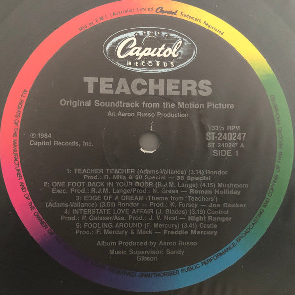 Various : Original Soundtrack From The Motion Picture "Teachers" (LP, Comp)