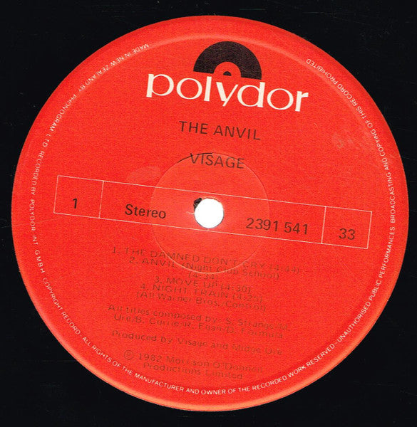 Visage : The Anvil (LP, Album)