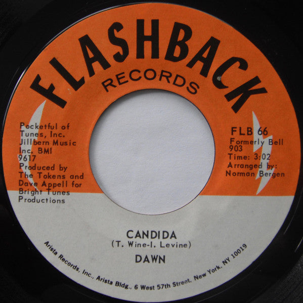 Dawn (5) : Candida / Knock Three Times (7", Single, RE)