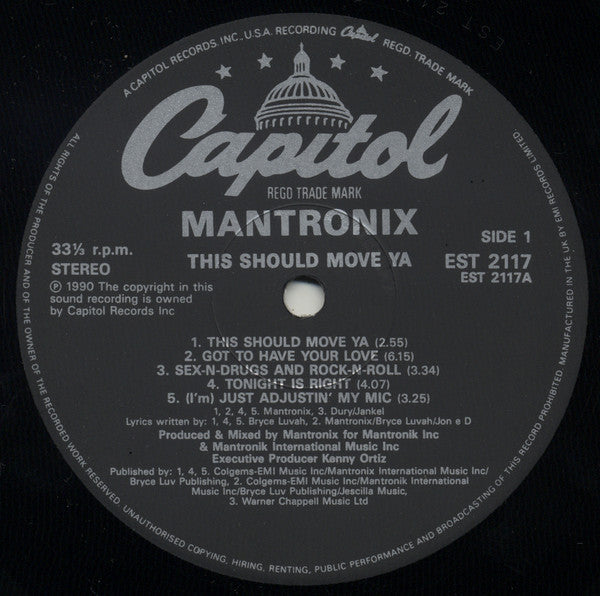 Mantronix : This Should Move Ya (LP, Album)