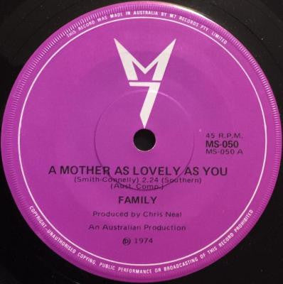 Family (19) : A Mother As Lovely As You / Silver Hair &amp; Heart Of Gold (7&quot;, Single)