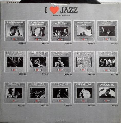 Harry James And His Orchestra Featuring Buddy Rich : I Love Jazz (LP, Mono, RE)