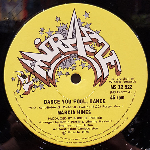 Marcia Hines : Dance You Fool, Dance (12", Single)