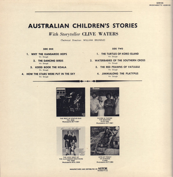 Clive Waters : Australian Children's Stories (LP, Album, RE)