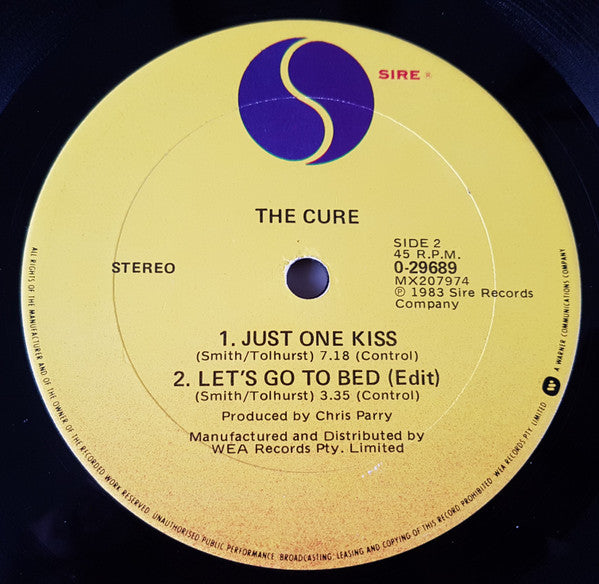 The Cure : Let's Go To Bed  (12", Maxi, Com)