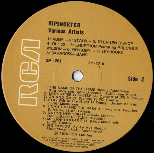 Various : Ripsnorter (LP, Comp)