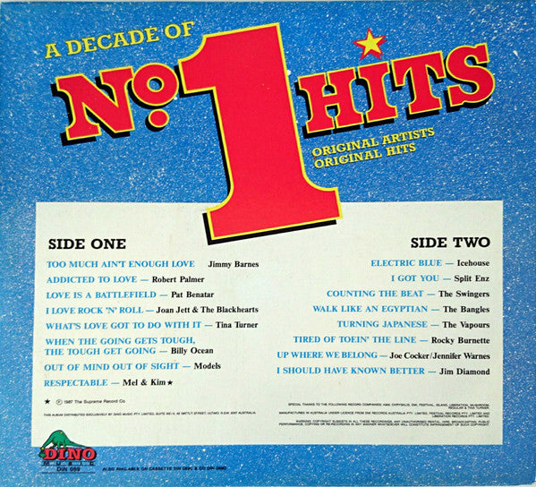 Various : A Decade Of No.1 Hits (LP, Comp)