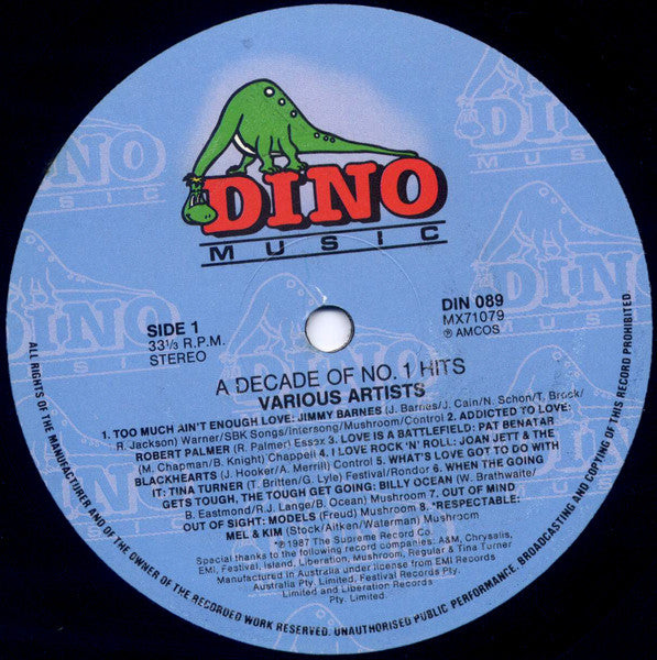 Various : A Decade Of No.1 Hits (LP, Comp)