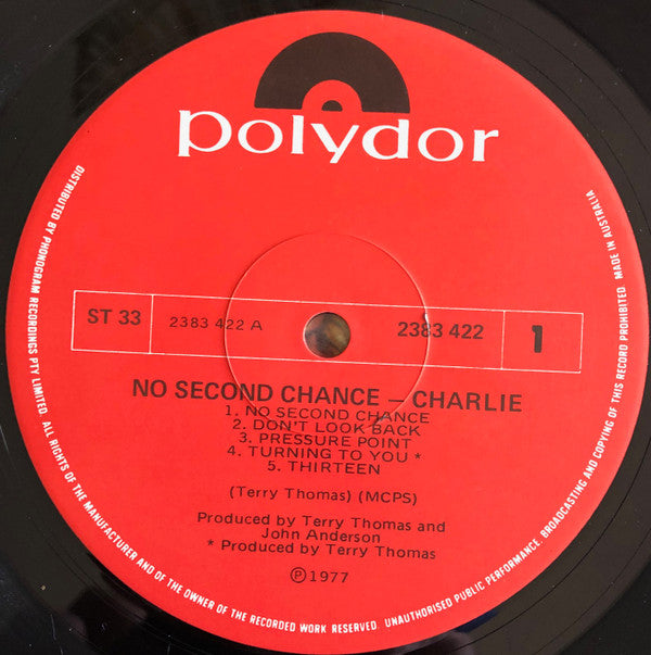 Charlie (5) : No Second Chance (LP, Album)